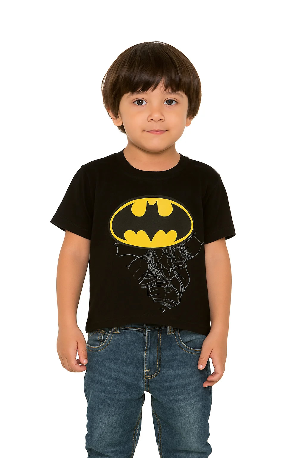 Camiseta Infantil Personagens Manga Curta 100% Algodão | Estampa Silk
